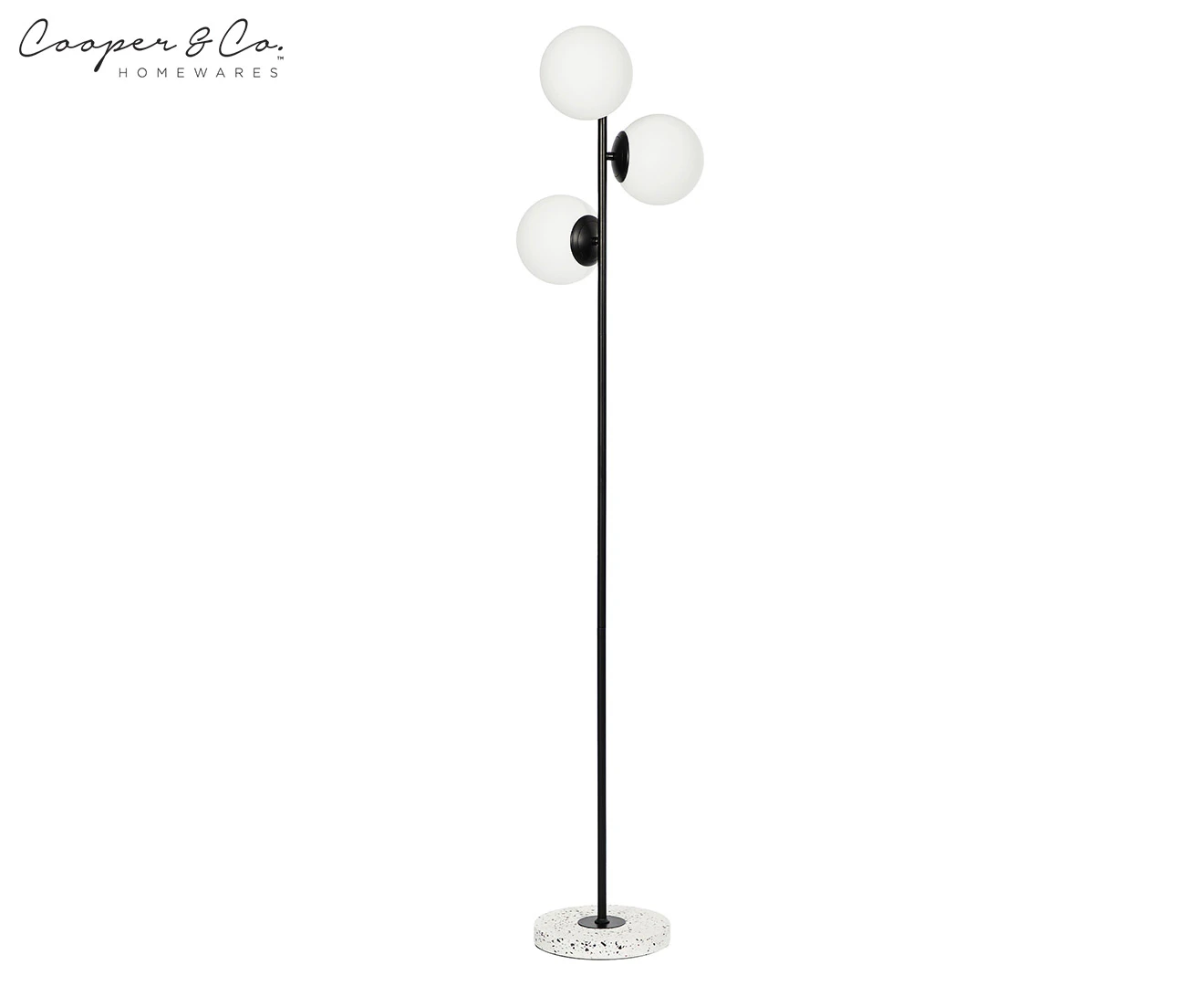 Cooper & Co. Mateo Floor Lamp - Black/White