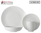 Maxwell & Williams 16-Piece White Basics Fitzrovia Coupe Dinner Set 1