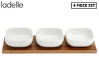 Ladelle 4-Piece Essentials Porcelain Bowl Set - White