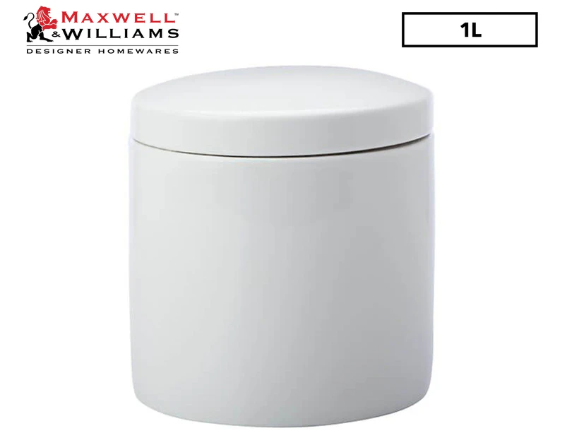 Maxwell & Williams 1L Epicurious Canister - White