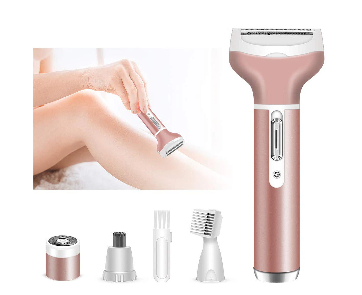 Electric Razor for Women, Lady Electric Shaver, 4 in 1 Rechargeable Cordless Painless Wet & Dry Body Hair Remove