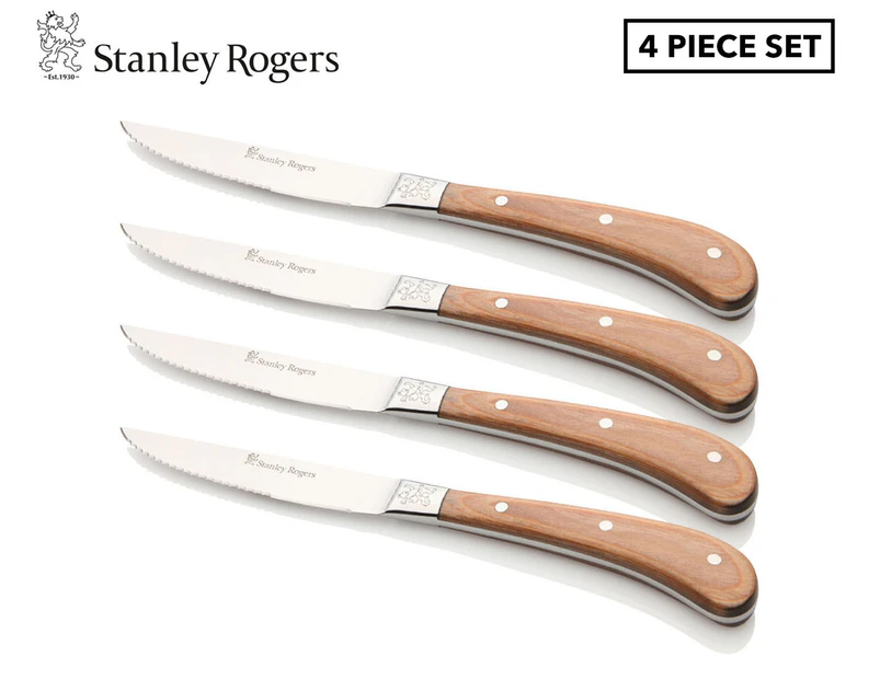 Stanley Rogers 4-Piece Pistol Grip Steak Knives Set