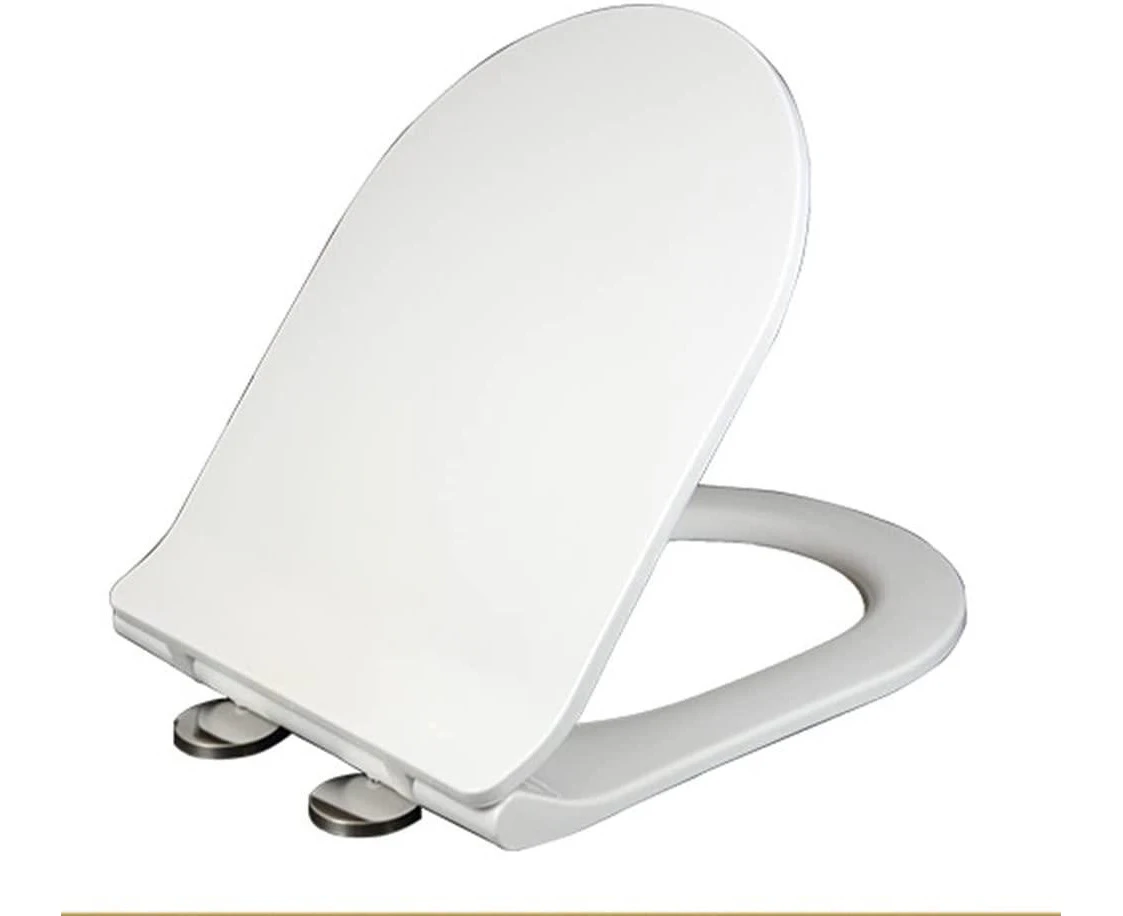 Style Toilet Seat Soft Close Luxury White Thin Heavy Duty Quick Release U Shape B4A4