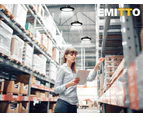 Emitto UFO High Bay LED Lights 100W Workshop Lamp Industrial Shed Warehouse Factory