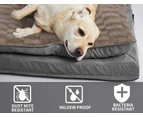 Pawz Dog Calming Bed Warm Soft Plush Comfy Sleeping Memory Foam Mat Khaki XL