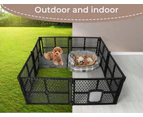 Pawz Pet Playpen Folding Dog Plastic Puppy Exercise Enclosure Fence 8 Panels