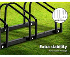5x Bike Stand Bicycle Rack Storage Floor Parking Holder Cycling Portable Stands - Black