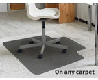 Marlow Chair Mat Carpet Hard Floor Protectors PVC Home Office Room Mats 120X90 - Black