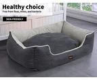 Pawz Pet Bed Dog Beds Mattress Bedding Cover Calming Cushion  Grey L - Grey
