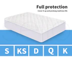 DreamZ Mattress Protector Quilted Waterproof Cover Single Double King Queen