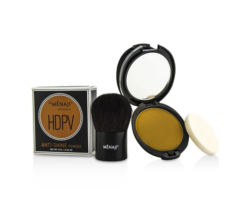 Menaji HDPV AntiShine Sunless Tan Kit: HDPV AntiShine Powder  T (Tan) 10g + Deluxe Kabuki Brush 1pc 2pcs