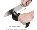 Knife Sharpener 3 Stage Kitchen Diamond Sharp Knives Scissor Sharpening Tool