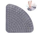 Shower mat non-slip bath mats Bathroom mat with suction cup and drainage holes for children and babies, 54x54 cm corner shower mat anti-slip mat