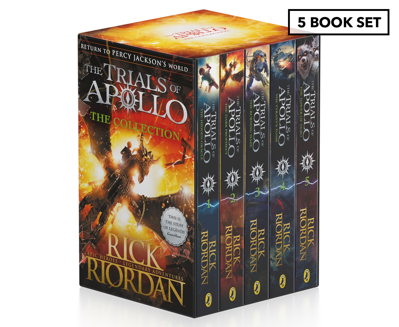 The Trials Of Apollo 5-book Slipcase By Rick Riordan 