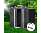 Giantz Garden Shed 1.96x1.32M Sheds Outdoor Storage Tool Workshop Metal Shelter Sliding Door