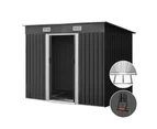 Giantz Garden Shed 2.38x1.31M w/Metal Base Sheds Outdoor Storage Tool Workshop Sliding Door