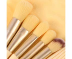 Makeup Brushes Makeup Brush Set Advanced Synthetic Foundation Brush Face Contouring Brush Blending Face Powder Blush Concealer Brush Makeup Brush Set - Yellow