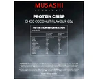 12 x Musashi Protein Crisp Bar Choc Coconut 60g