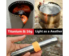 Camping Outdoor Cookware Portable Windshield Screen Made Titanium