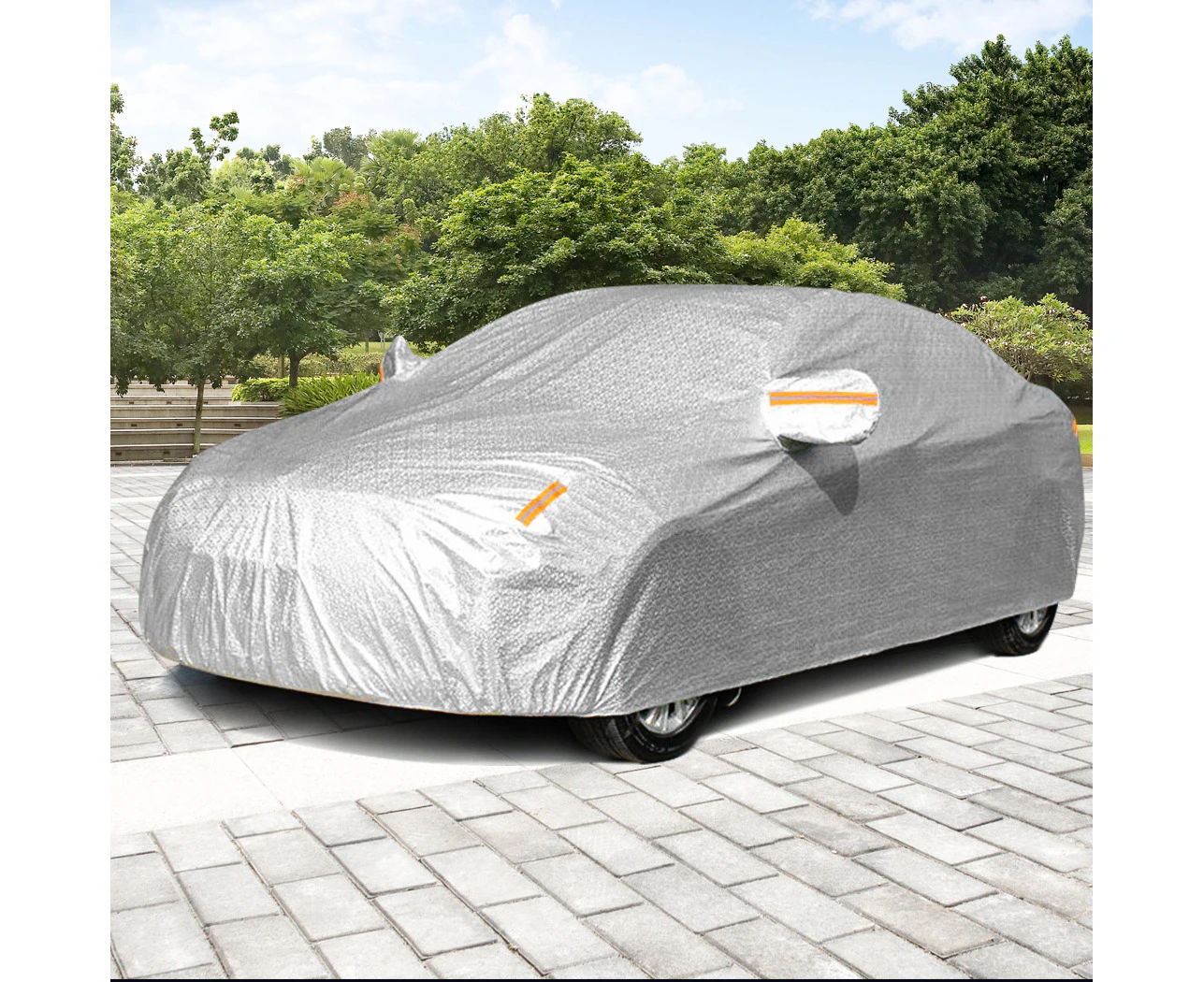 Large Car Cover SUV 3 Layer Aluminum Waterproof Sun Proof 3XL 490x180x150cm