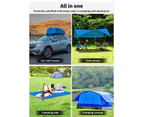 Manan Heavy Duty Tarp Tarpaulin 200GSM Camping Tent Cover Waterproof 3.65x7.3m - Blue