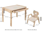 My Duckling Primary Adjustable Table and Chair Set - Bear