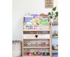 My Duckling Solid Wood 2in1 Display Bookcase - Bear