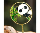 Panda Bookmark Eye-catching Corrosion Resistant Metal Chain Style Panda Vintage Bookmark Accessories for Home-4