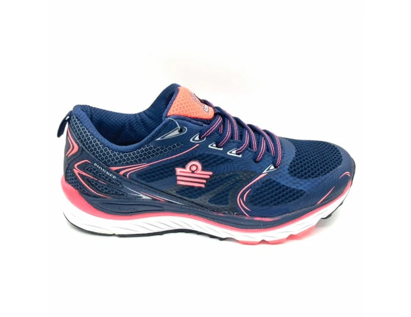 ADMIRAL Womens Pioneer - Lightweight running and training shoe - Navy / Coral