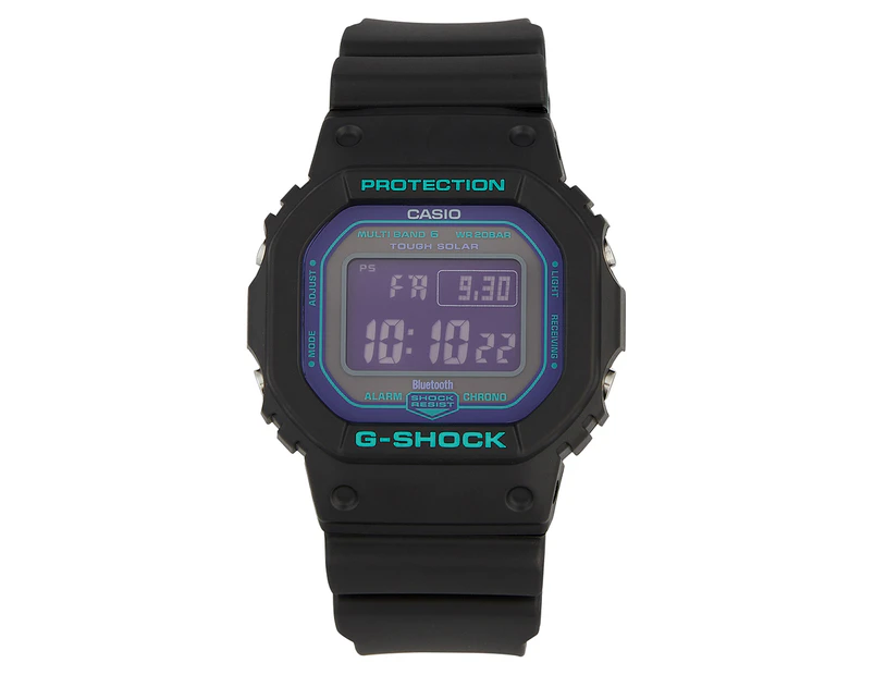 Casio G-Shock 43mm GW-B5600BL-1DR Resin Watch - Black/Teal