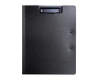 A4 Clipboard Smooth Surface Portable Metal Handy References File Clip Folder Office Stationery-Black