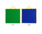 Practical Felt Board Dual Color Folding Decorative Fastener Tape Standing Felt Board for Home-Green