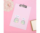 Writing Board with Hanging Hole Cartoon Design Portable Smooth Creative Space-saving Indeformable Student Papers Word Board File Folder Daily Use-Pink