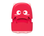 Attractive Clothes Stamp Easy Use Plastic Monsters Shape Cartoon Stamp for Home-Red