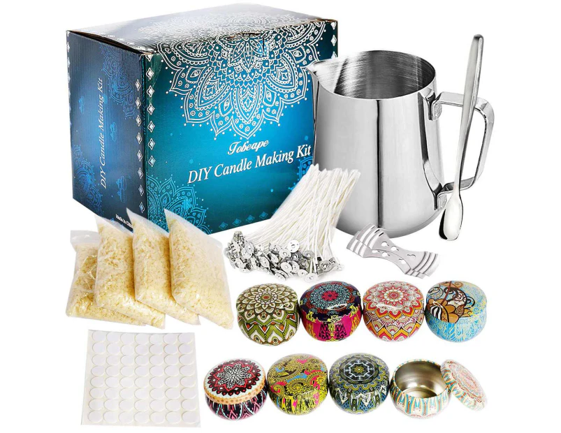 122PCS Candle Making Kit Wick Stick Wax Pouring Pot Candles Craft Tool Set Accessory DIY Gift