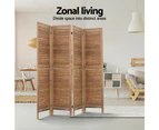 Artiss Room Divider Screen Privacy Dividers Timber Wood Brown