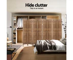 Artiss Room Divider Screen Privacy Dividers Timber Wood Brown