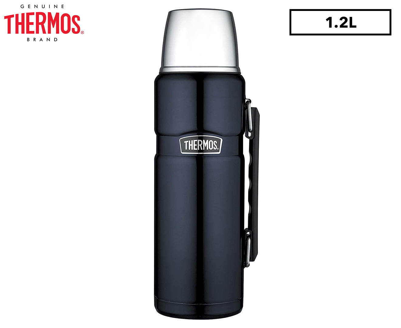 Thermos King 2L Stainless Steel Vacuum Insulated Flask Midnight Blue