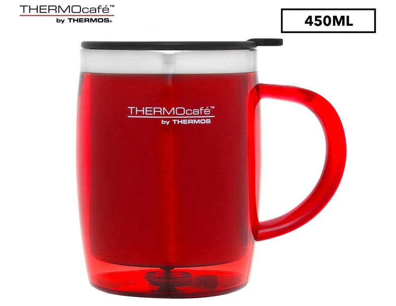 THERMOcafe 450mL Stainless Steel Desk Mug - Red
