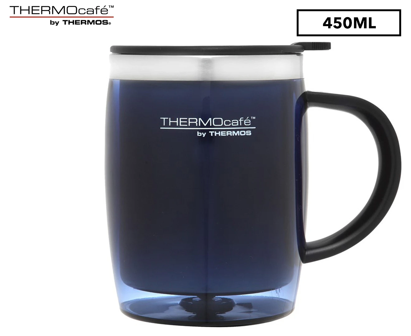 THERMOcafe 450mL Stainless Steel Desk Mug - Blue