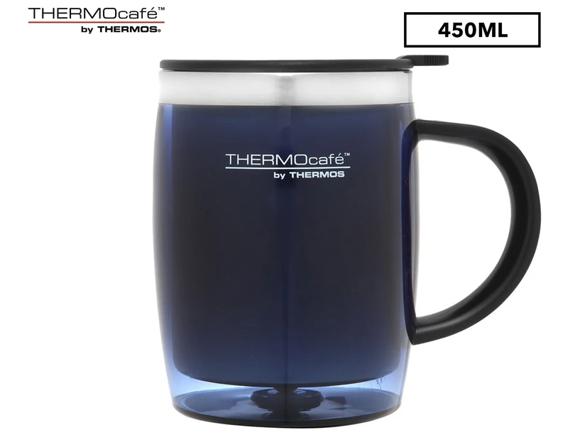 THERMOcafe 450mL Stainless Steel Desk Mug - Blue