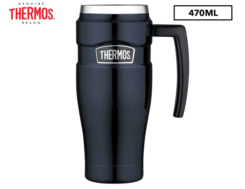 Thermos 470mL King Vacuum Insulated Travel Mug - Midnight Blue