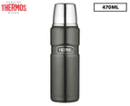 Thermos 470mL Stainless Steel Vacuum Insulated Flask - Smoke Grey
