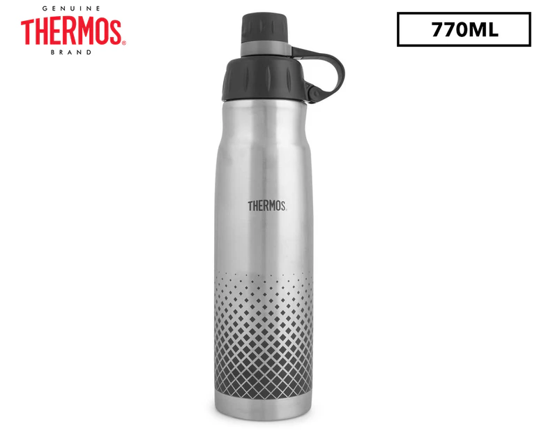 Thermos 770mL Vacuum Hydration Bottle - Silver/Black