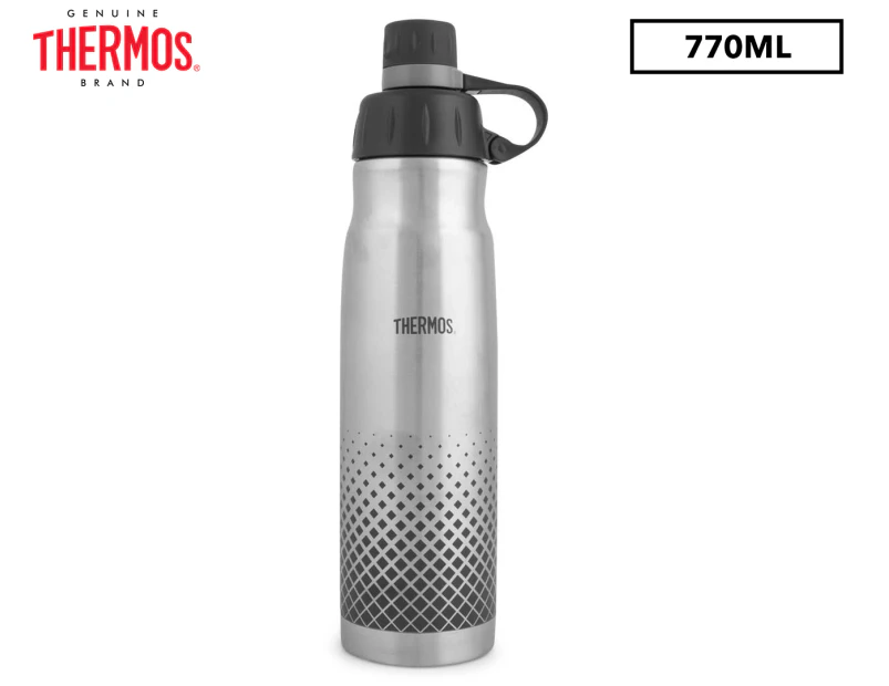 Thermos 770mL Vacuum Hydration Bottle - Silver/Black