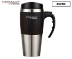 THERMOcafe 450mL Double Wall Stainless Steel Travel Mug - Black
