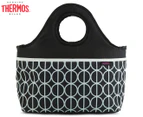 Thermos Raya Premium 9-Can Insulated Cooler Tote - Black/White/Purple