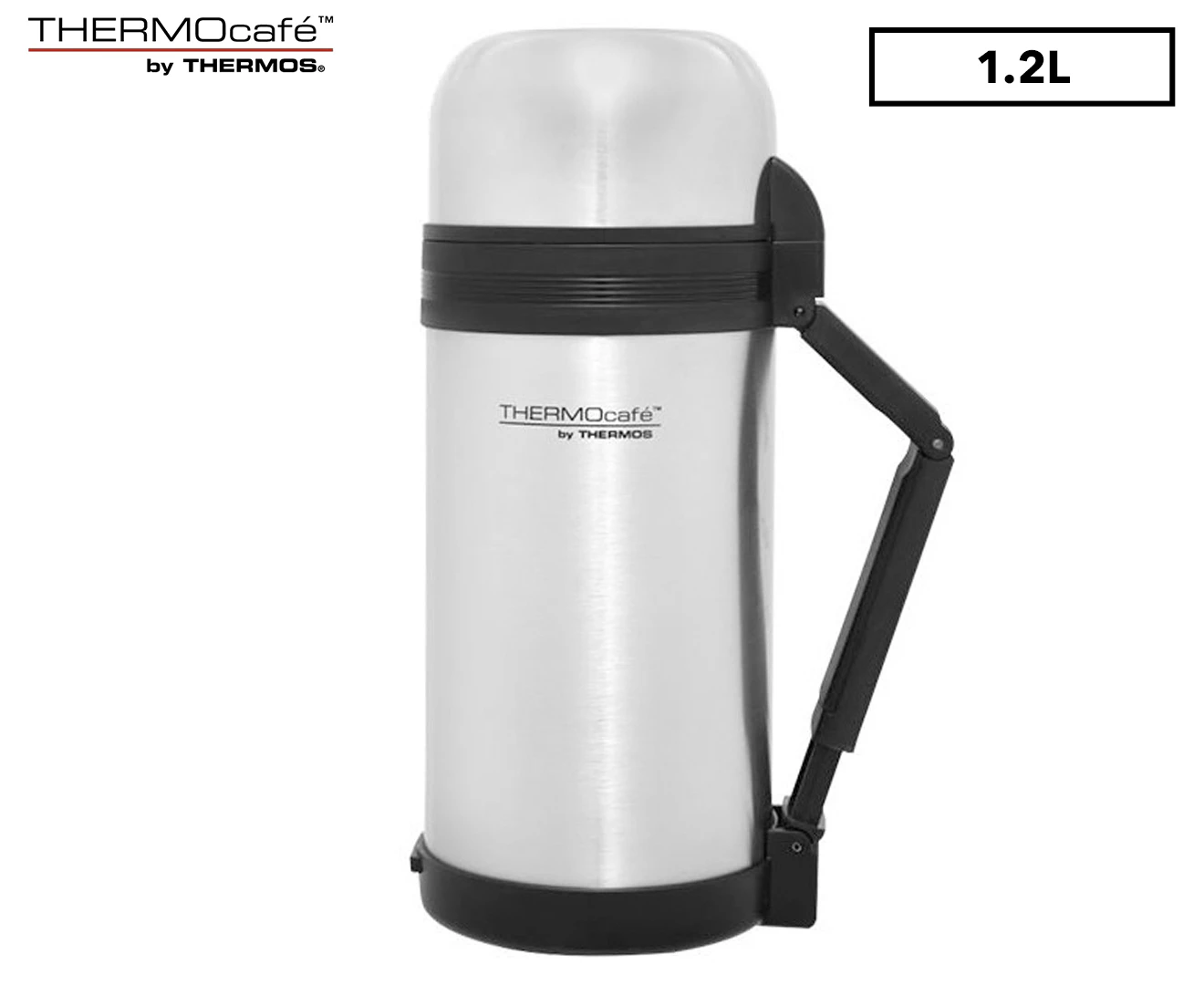 THERMOcafe Vacuum Insulated Stainless Steel Durable Food and Drink Flask 1.2L