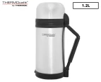 THERMOcafe 1.2L Stainless Steel Food and Drink Vacuum Flask - Silver/Black