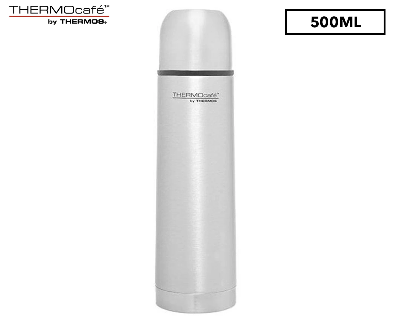 THERMOcafe Slimline Vacuum Insulated Stainless Steel Portable Flask Bottle 500ml